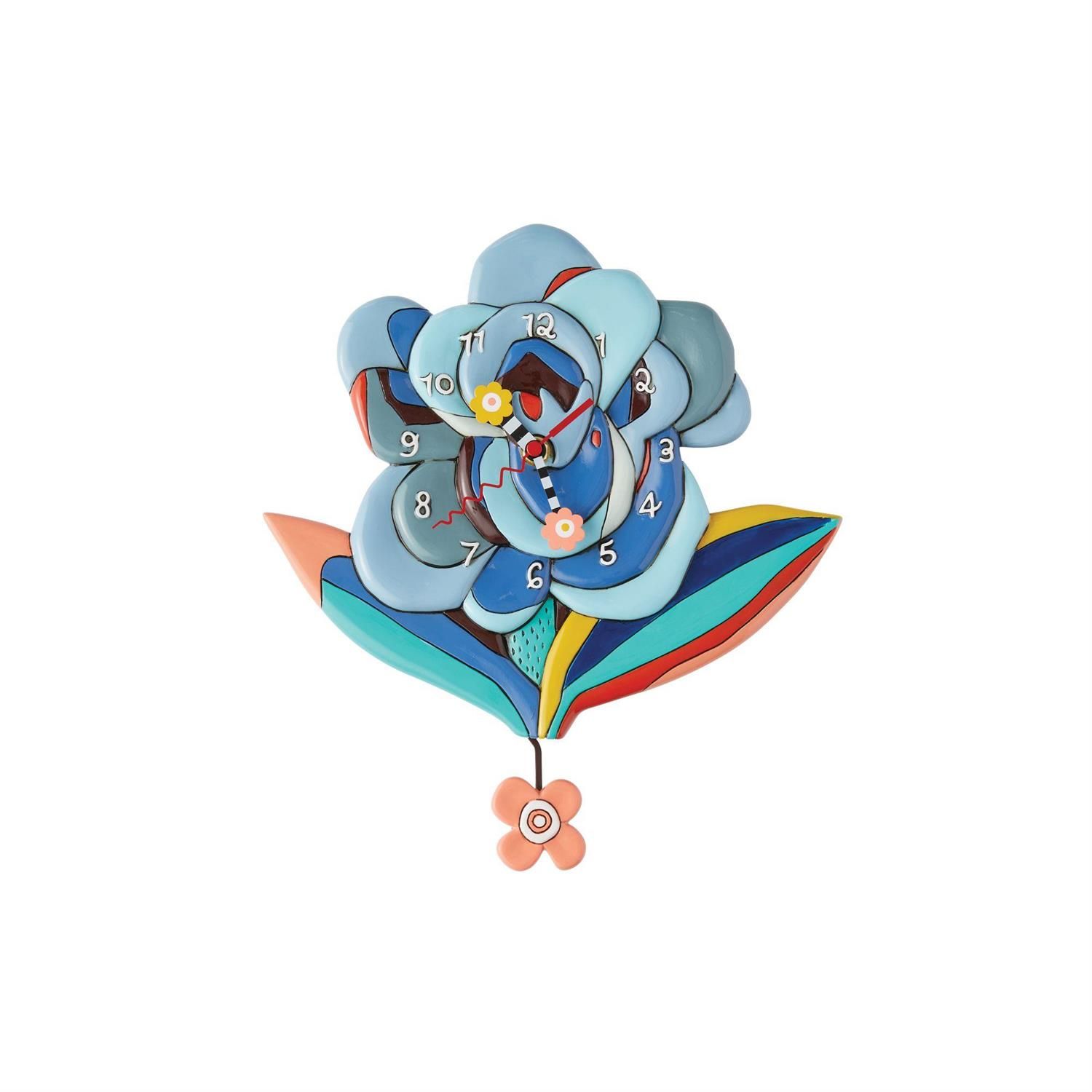 Blue Bloom Clock By: Allen Designs *SHIPS WITHIN 10 DAYS* NEW 2024