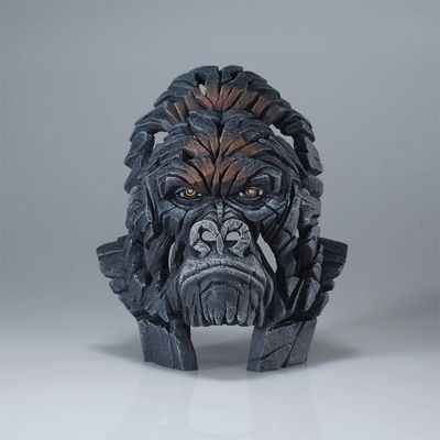 Miniature Gorilla Bust By: Edge Sculpture *SHIPS WITHIN 15 DAYS* NEW 2024