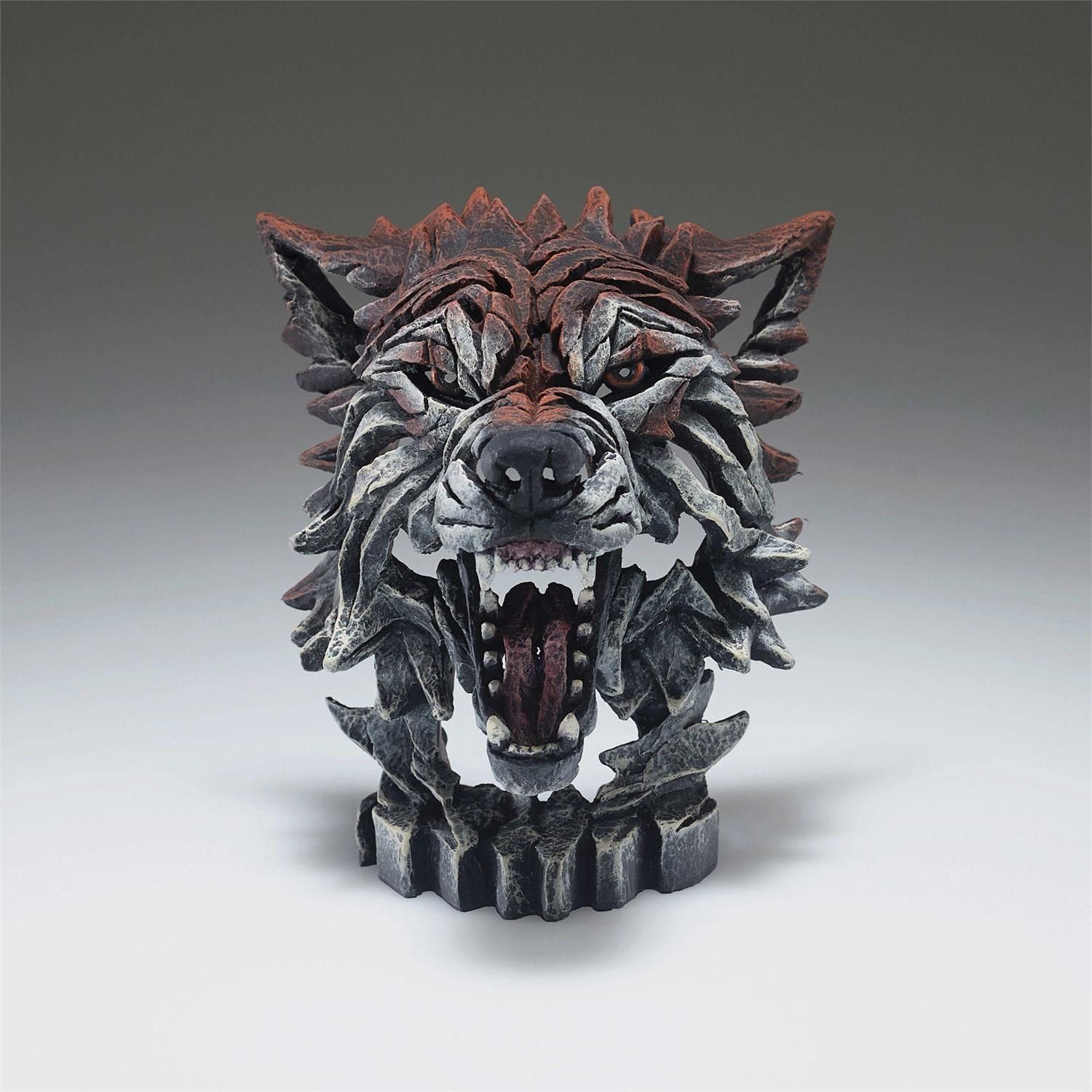 Miniature Wolf Bust By: Edge Sculpture *SHIPS WITHIN 15 DAYS* NEW 2024