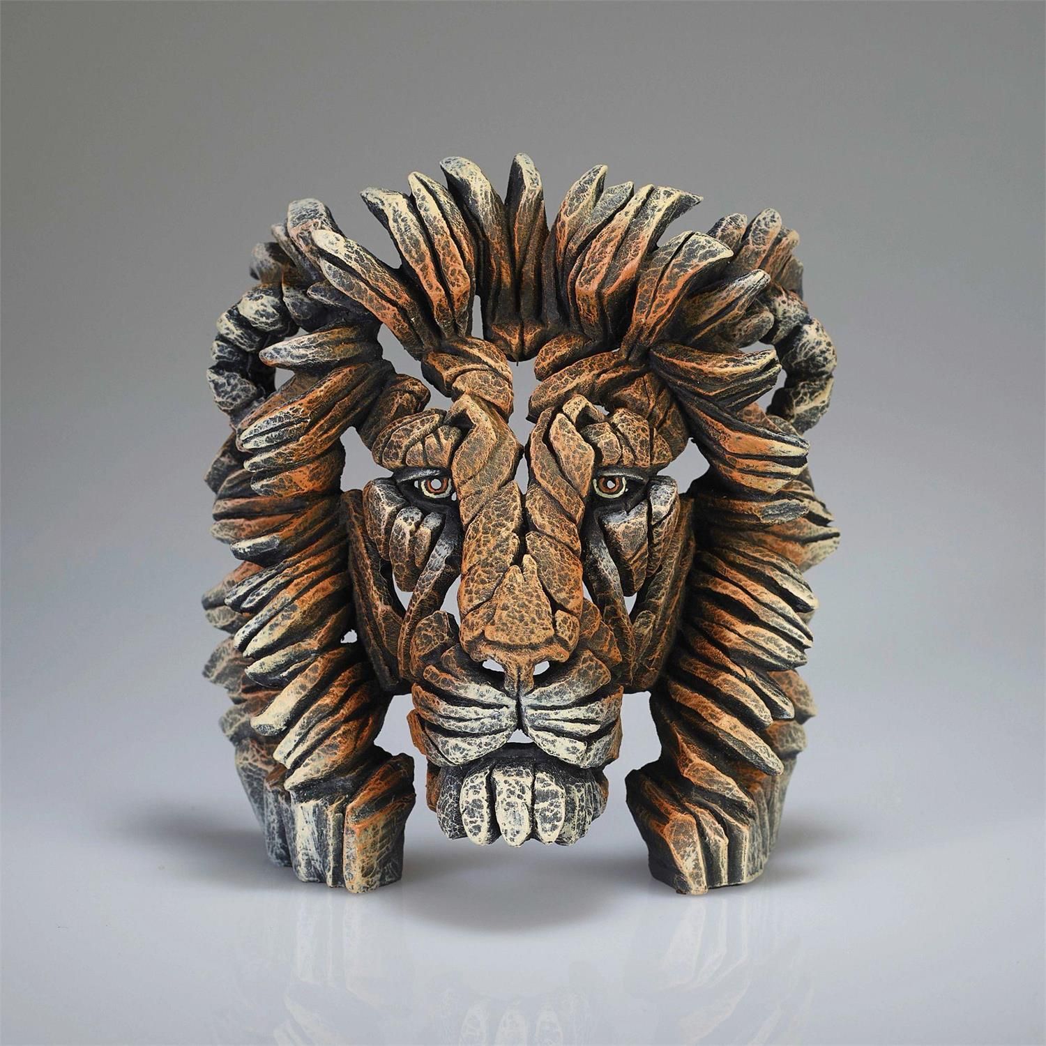Miniature Lion Bust By: Edge Sculpture *SHIPS WITHIN 15 DAYS* NEW 2024