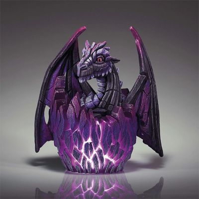 Light-Up Purple Dragon Egg By: Edge Sculpture *SHIPS WITHIN 15 DAYS* NEW 2024