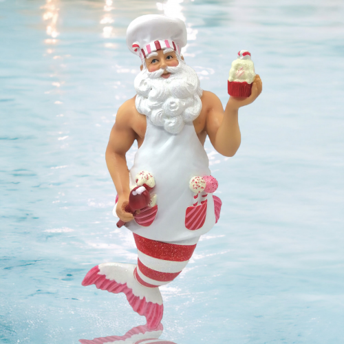 Baking Santa Ornament By: Gay Mermen December Diamonds *SHIPS WITHIN 10 DAYS*