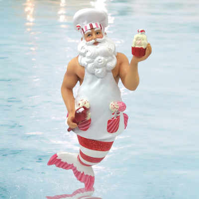 Baking Santa Ornament By: Gay Mermen December Diamonds *SHIPS WITHIN 10 DAYS*