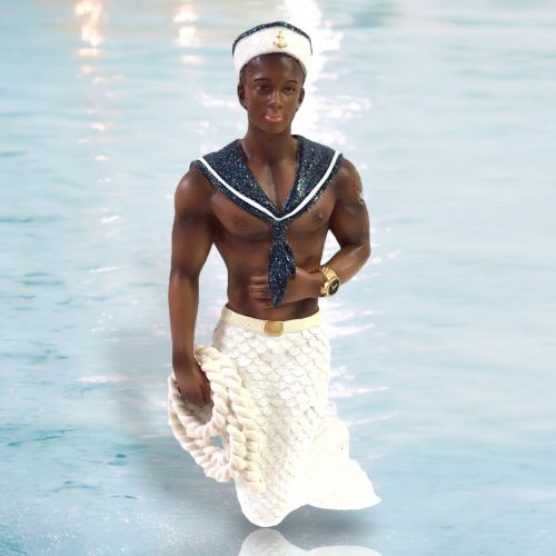 Navy Soul Ornament By: Gay Mermen December Diamonds *SHIPS WITHIN 10 DAYS*
