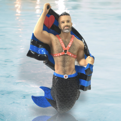 Leather Pride Ornament By: Gay Mermen December Diamonds *SHIPS WITHIN 10 DAYS*