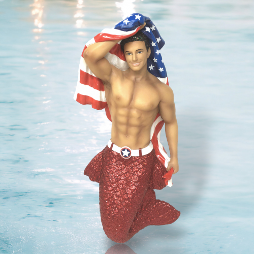 Patriot Ornament By: Gay Mermen December Diamonds *SHIPS WITHIN 10 DAYS*
