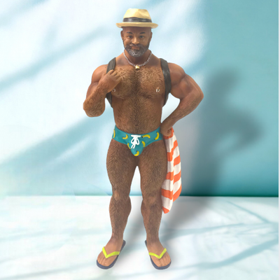 (POC) Beach Bear Ornament By: Poke The Bear December Diamonds *SHIPS WITHIN 10 DAYS* NEW 2024