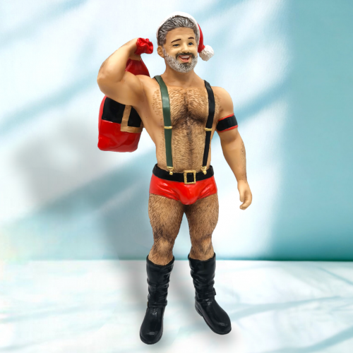 Naughty Santa Bear Ornament By: Poke The Bear December Diamonds *SHIPS WITHIN 10 DAYS* NEW 2024