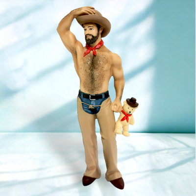 Cowboy Bear Ornament By: Poke The Bear December Diamonds *SHIPS WITHIN 10 DAYS* NEW 2024