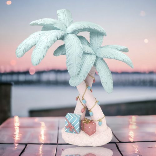 Double Palm Tree With Presents Coastal Christmas Decor *SHIPS WITHIN 10 DAYS* NEW 2024