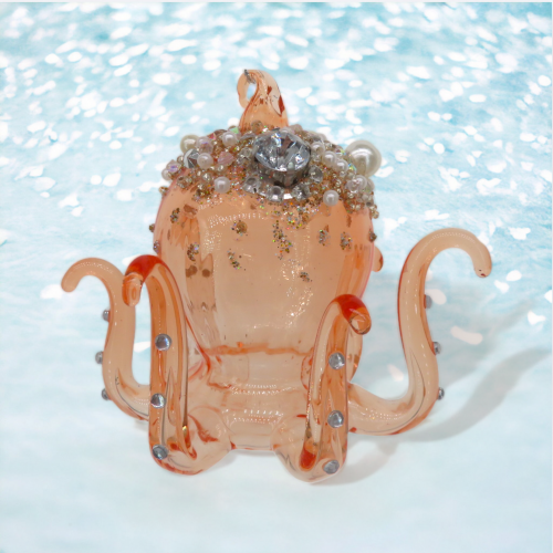 Salmon Octopus With Beads Ornament Coastal Christmas Decor *SHIPS WITHIN 10 DAYS* NEW 2024