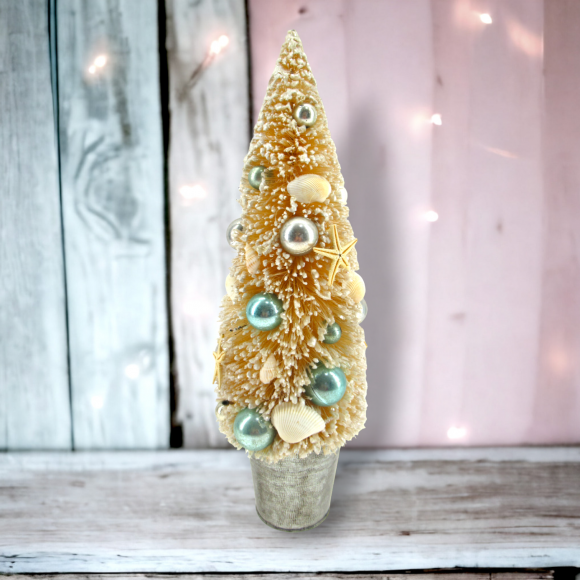 14.5in Coastal Sisal Tree Coastal Christmas Decor *SHIPS WITHIN 10 DAYS* NEW 2024