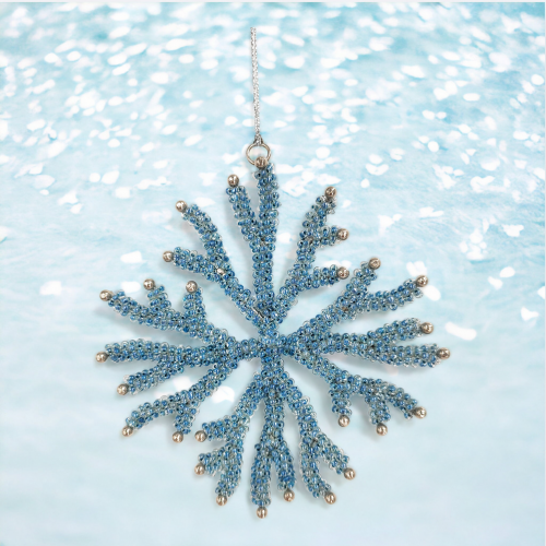 Blue Coral Reef Star Ornaments Set Of 2 Coastal Christmas Decor *SHIPS WITHIN 10 DAYS* NEW 2024