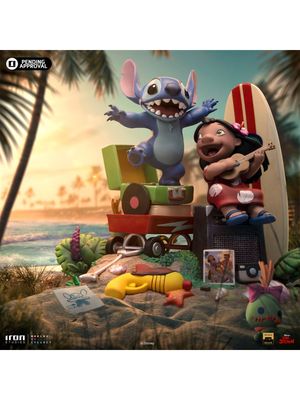 Pre-Order: Lilo And Stitch Deluxe Art- Disney 100TH 1/10 Scale Statue By: Iron Studios *Ships 2nd Quarter of 2025*