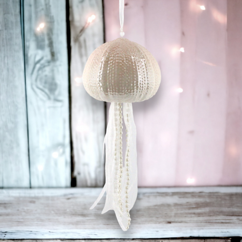Pink Large Jellyfish Ornament Coastal Christmas Decor *SHIPS WITHIN 15 DAYS*