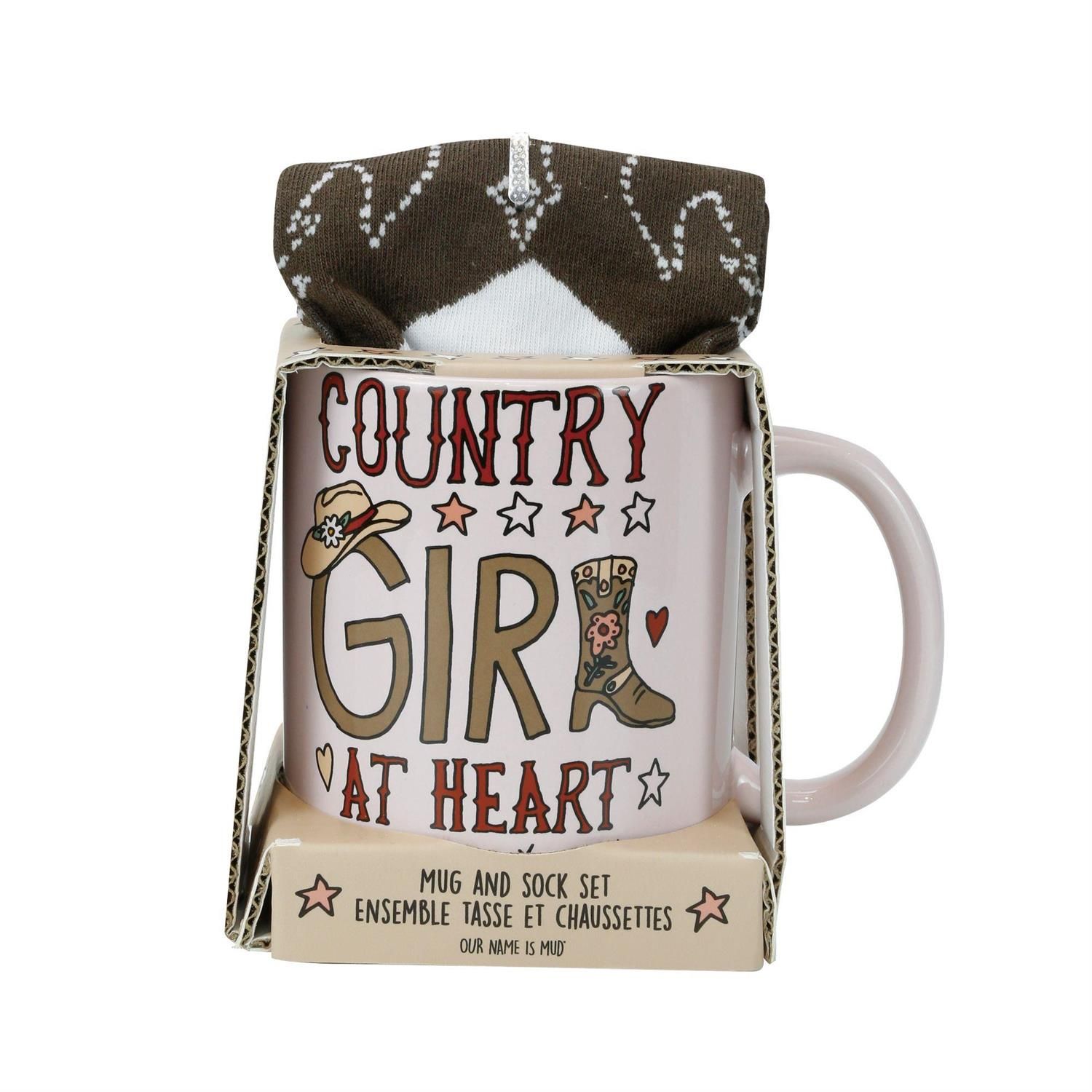 Country Girl Mug Sock Set By: Our Name Is Mud *SHIPS WITHIN 10 DAYS* NEW 2024