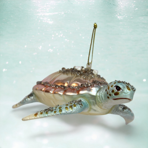 Ocean Breeze Turtle Ornament Coastal Christmas Decor *SHIPS WITHIN 10 DAYS*