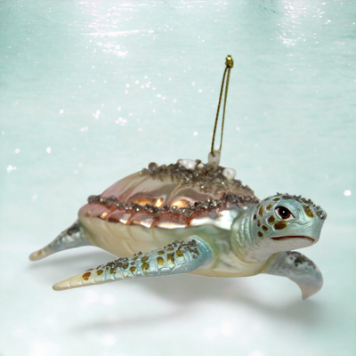 Ocean Breeze Turtle Ornament Coastal Christmas Decor *SHIPS WITHIN 10 DAYS*