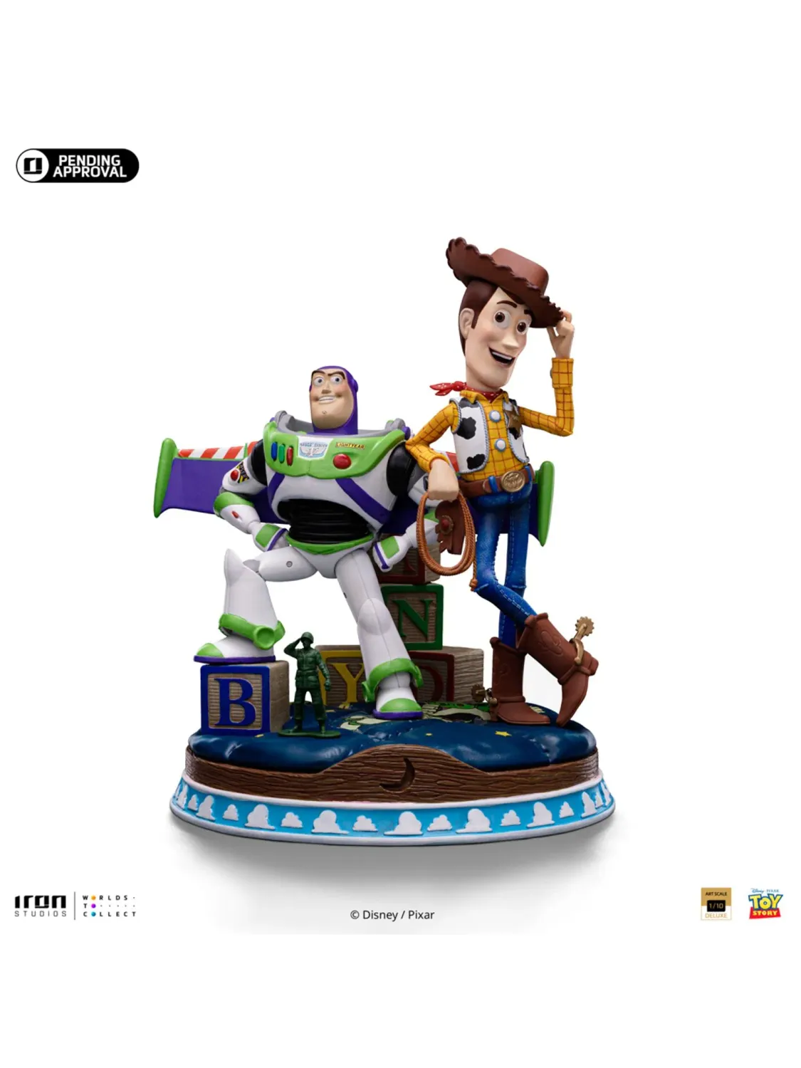 Pre-Order: Toy Story Buzz &amp; Woody Deluxe Art- 1/10 Scale Statue By: Iron Studios *Ships 2nd Quarter of 2025*
