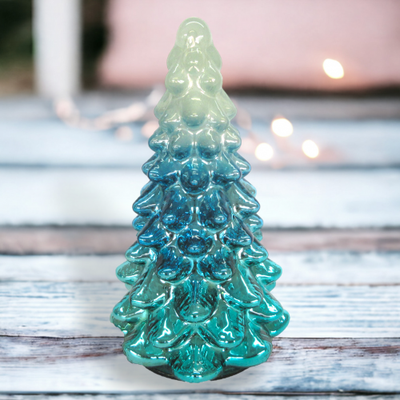 8&quot; Blue Ombre Tree Coastal Christmas Decor *SHIPS WITHIN 10 DAYS*