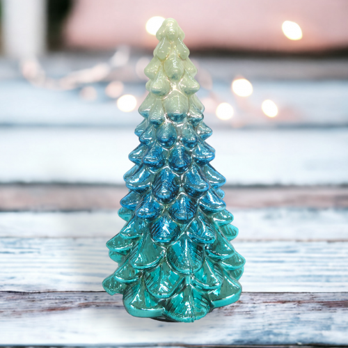 9&quot; Blue Ombre Tree Coastal Christmas Decor *SHIPS WITHIN 10 DAYS*