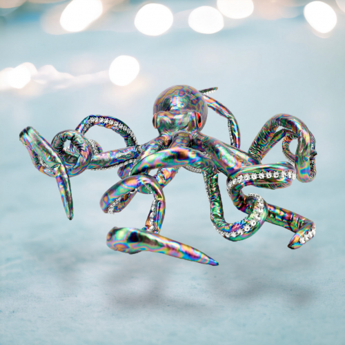 16&quot; Iridescent Octopus Decor Coastal Christmas Decor *SHIPS WITHIN 10 DAYS*