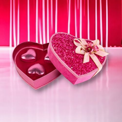 9&quot; Pink Valentine Heart With Candy Valentines Day Decor *SHIPS WITHIN 10 DAYS* NEW 2025