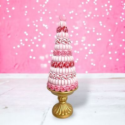 16&quot; Valentine Macaron Tower Valentines Day Decor *SHIPS WITHIN 10 DAYS* NEW 2025
