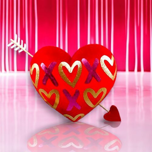 14&quot; Hanging Red Heart Valentines Day Decor *SHIPS WITHIN 10 DAYS* NEW 2025