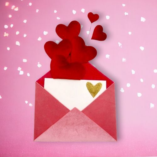 16.5&quot; Cupids Letter With Hearts Valentines Day Decor *SHIPS WITHIN 10 DAYS* NEW 2025