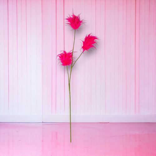 31&quot; Pink Fluffy Pom Pom Pick  Valentines Day Decor *SHIPS WITHIN 10 DAYS* NEW 2025