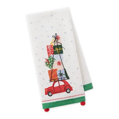 Holiday Hustle Embellished Dishtowel Christmas Kitchen Accents