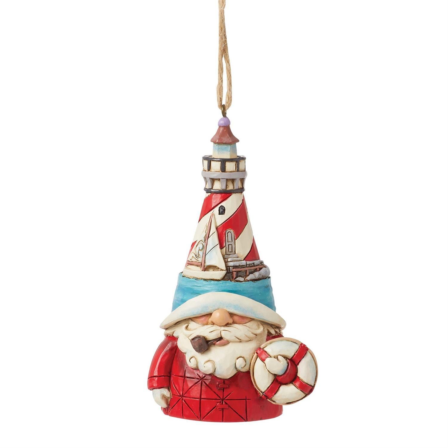 Lighthouse Hat Gnome Ornament By: Heartwood Creek Jim Shore  NEW 2025