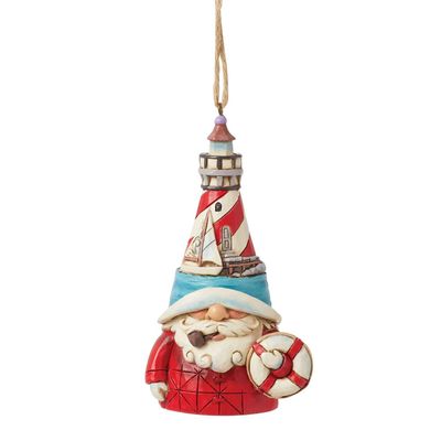 Lighthouse Hat Gnome Ornament By: Heartwood Creek Jim Shore  NEW 2025