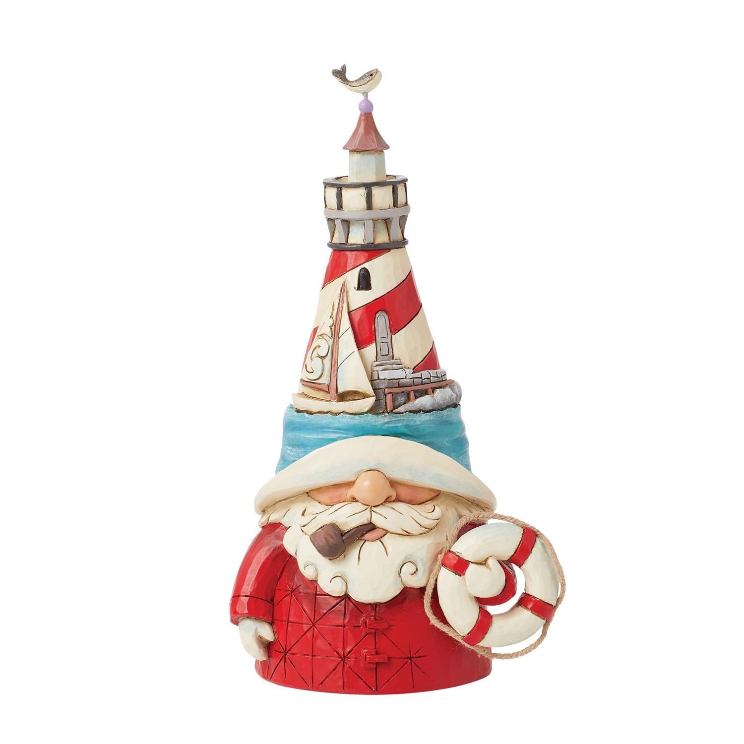 Harbor Helper Lighthouse Hat Gnome By: Heartwood Creek Jim Shore NEW 2025