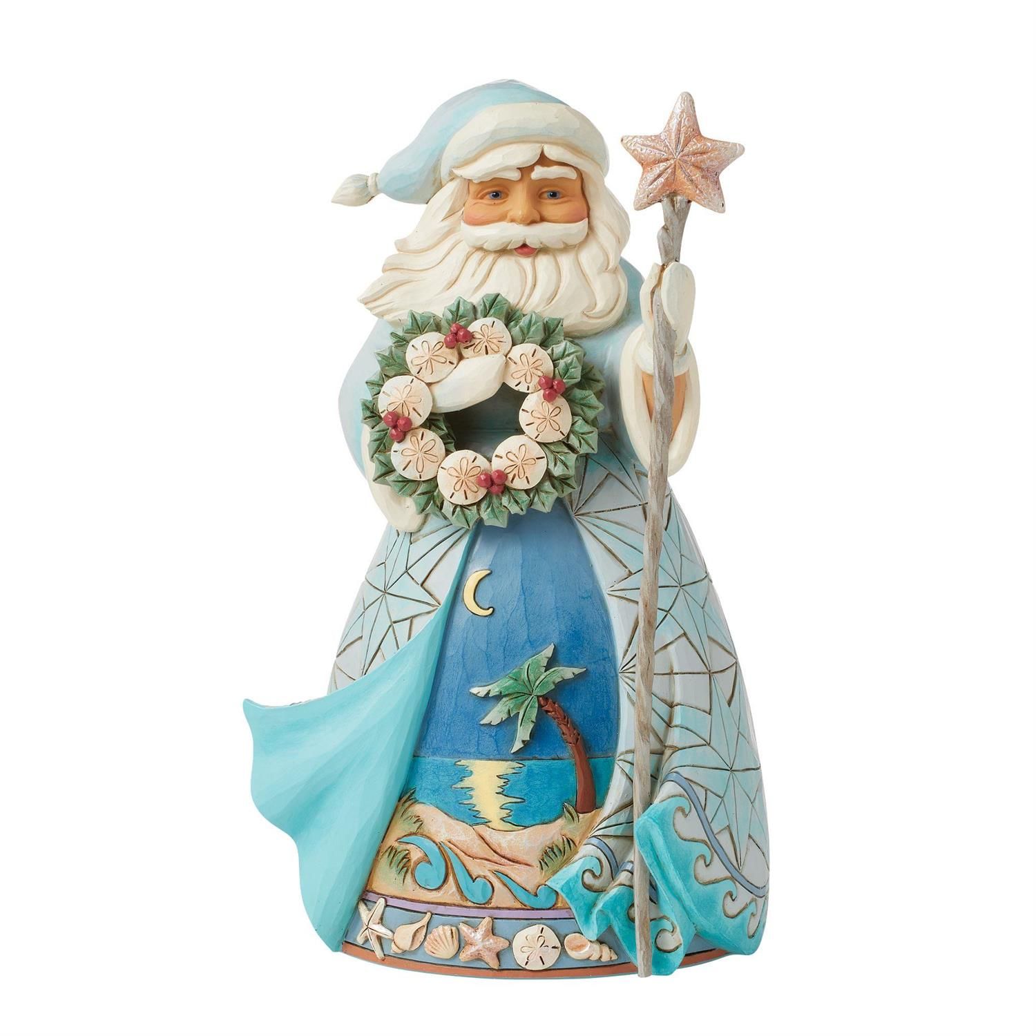 Santa with Sand Dollar By: Heartwood Creek Jim Shore *SHIPS WITHIN 10 DAYS* NEW 2025