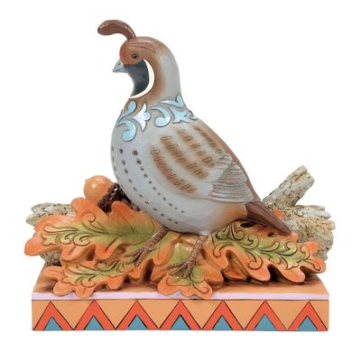 Quail Sitting on Leaves By: Heartwood Creek Jim Shore *SHIPS WITHIN 10 DAYS* NEW 2025