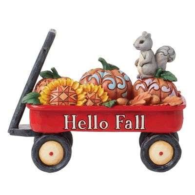Harvest Haul Wagon With Pumpkins By: Heartwood Creek Jim Shore NEW 2025