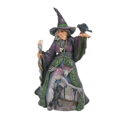 Evil Witch With Graveyard Scene By: Heartwood Creek Jim Shore *SHIPS WITHIN 10 DAYS* NEW 2025