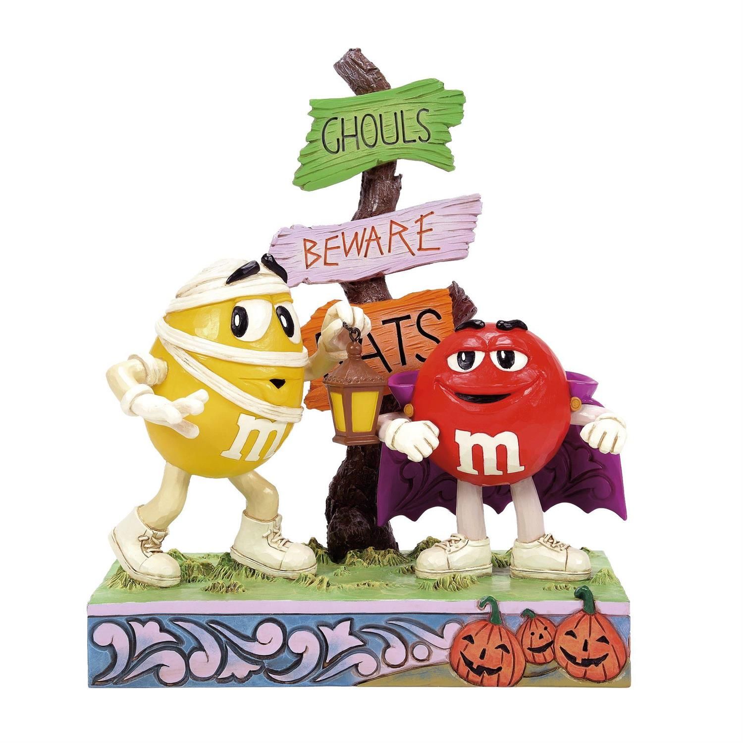 Red &amp; Yellow Halloween M&amp;M&#39;s By: M&amp;M&#39;s Jim Shore *SHIPS WITHIN 10 DAYS* NEW 2025