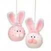 14&quot; FABRIC SPRINKLE BUNNY CAKE POP Set Of 2 Easter Decor