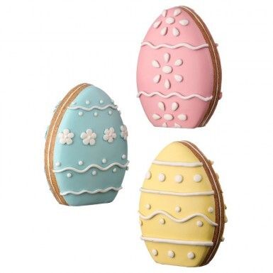 5&quot; RESIN EASTER EGG COOKIES SET OF 3 Easter Decor NEW 2025