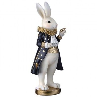 13.5&quot; RESIN ROYAL BUNNY Easter Decor NEW 2025