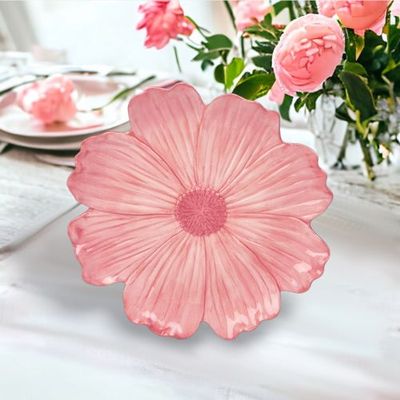 PRE-ORDER: Pink Cosmo 7.5&quot; Plate Easter Decor *SHIPS 2/2025* NEW 2025