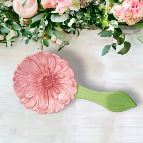 PRE-ORDER: Pink Cosmo Spoon Rest Easter Decor *SHIPS 2/2025* NEW 2025