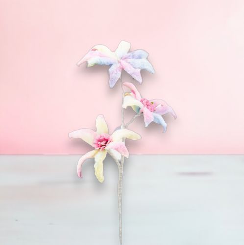 24&quot; Triple Rainbow Daisy Stem Set Of 2 Easter Decor *SHIPS WITHIN 10 DAYS* NEW 2025