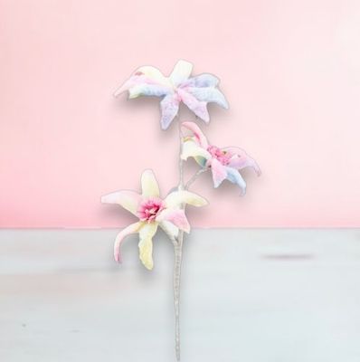 24&quot; Triple Rainbow Daisy Stem Set Of 2 Easter Decor *SHIPS WITHIN 10 DAYS* NEW 2025
