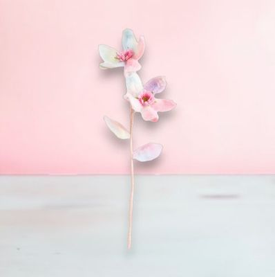 23&quot; Double Rainbow Flower Stem Set Of 2 Easter Decor  *SHIPS WITHIN 10 DAYS* NEW 2025