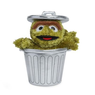 Oscar the Grouch Trash Can Plush By: Kidrobot NEW 2024