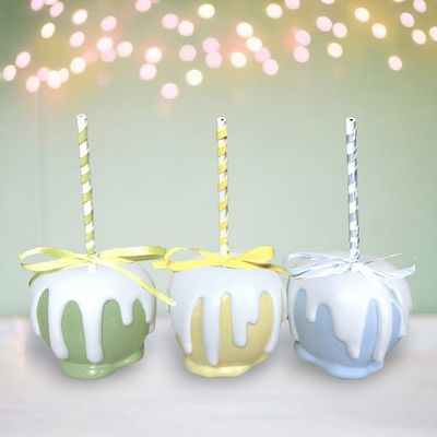 9&quot; Spring Candy Apples Set Of 3 Easter Decor NEW 2025